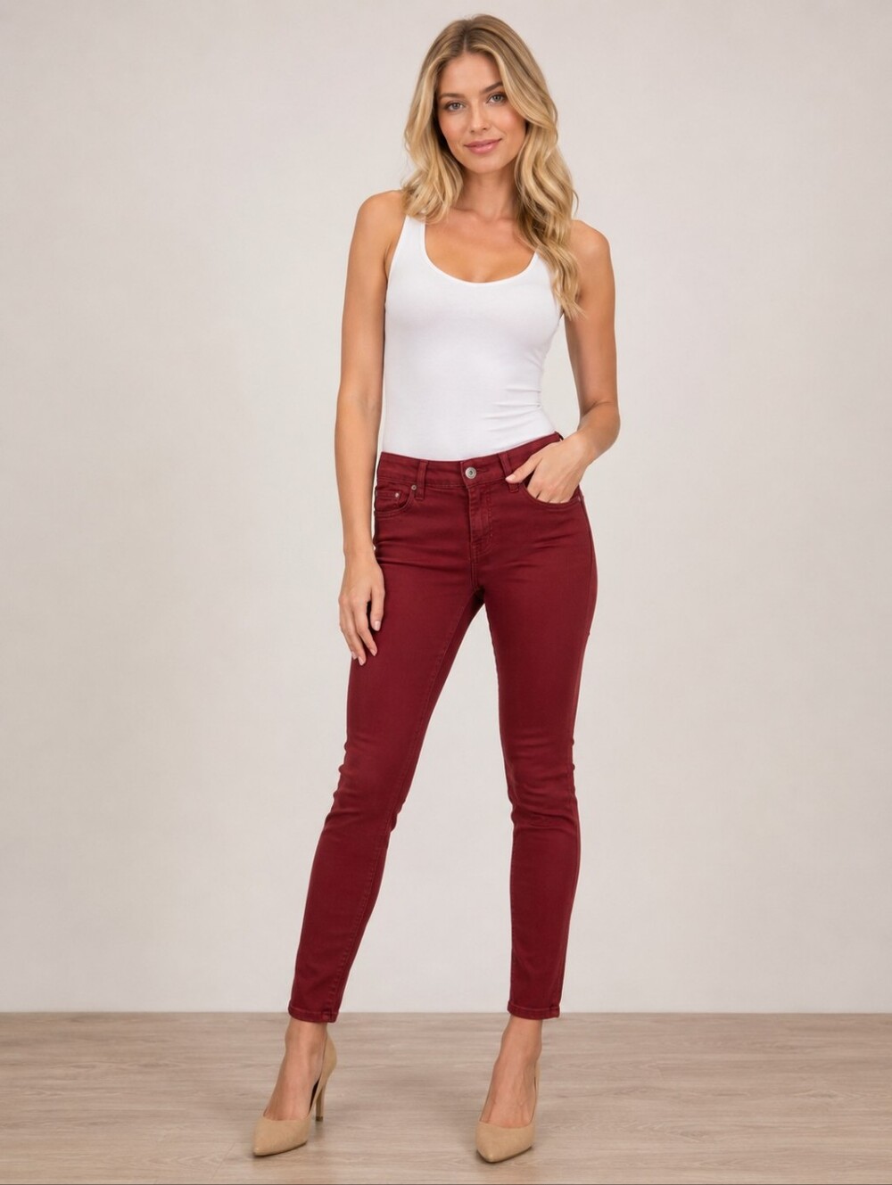 ❤️ 7 FOR ALL MANKIND SATEEN MID-RISE SKINNY ANKLE JEANS, 4 (27)